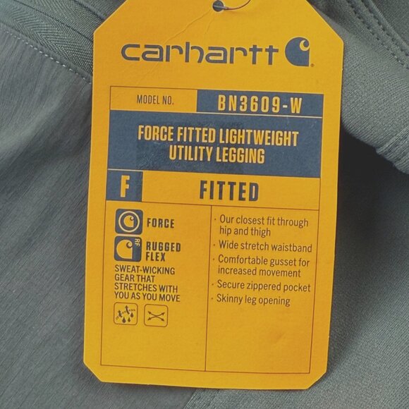 Carhartt Women Force Fitted Lightweight Olive Utility Legging 3X 24W-26W Reg NWT - Picture 11 of 11